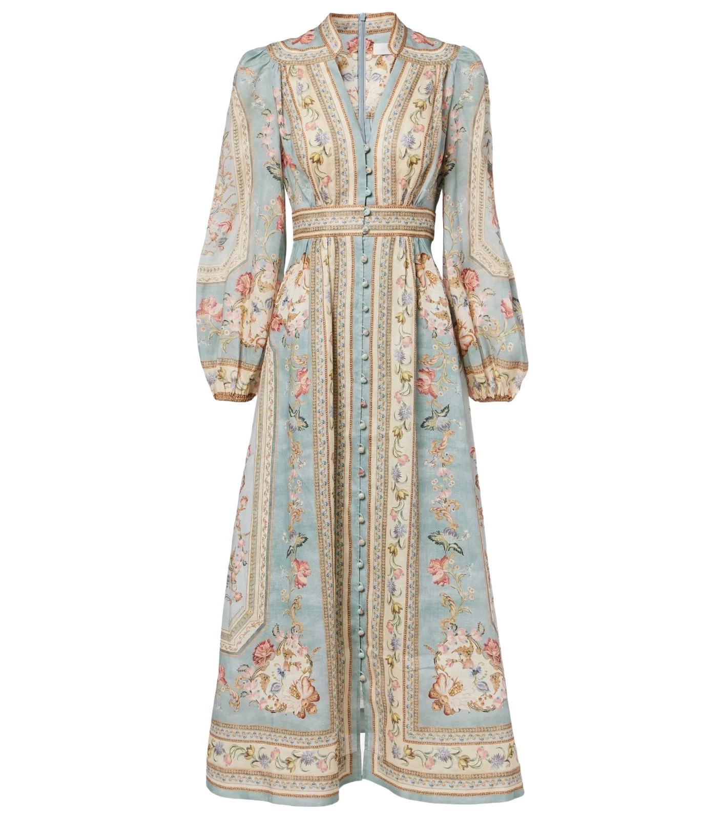 Zimmermann Roselight floral linen maxi dress