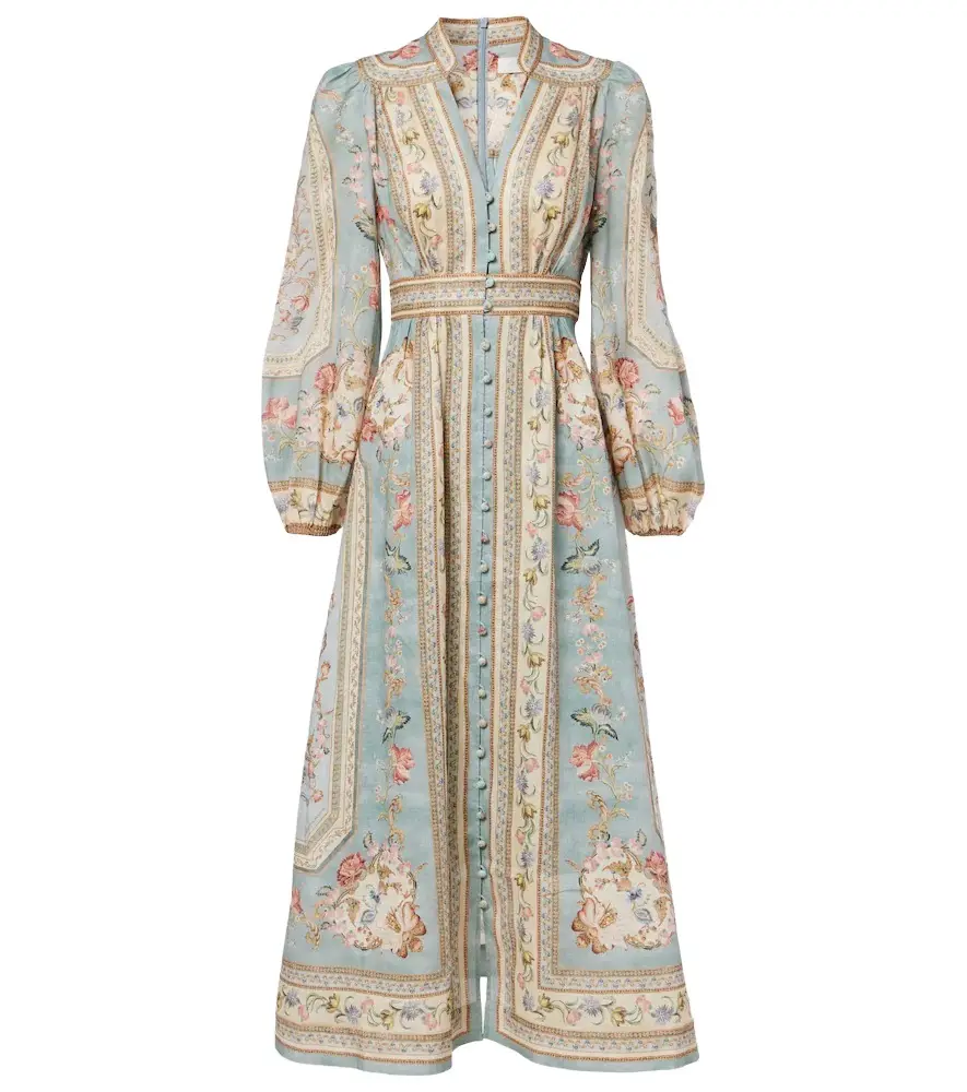 Zimmermann Roselight floral linen maxi dress | Image 1 Zimmermann Roselight floral linen maxi dress | Image 1