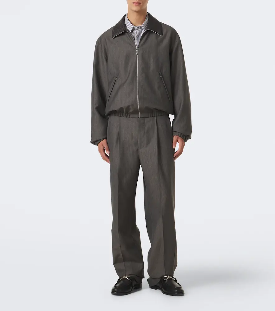 Bottega Veneta Pinstripe wool and mohair wide-leg pants | Thumbnail 2 Bottega Veneta Pinstripe wool and mohair wide-leg pants | Thumbnail 2