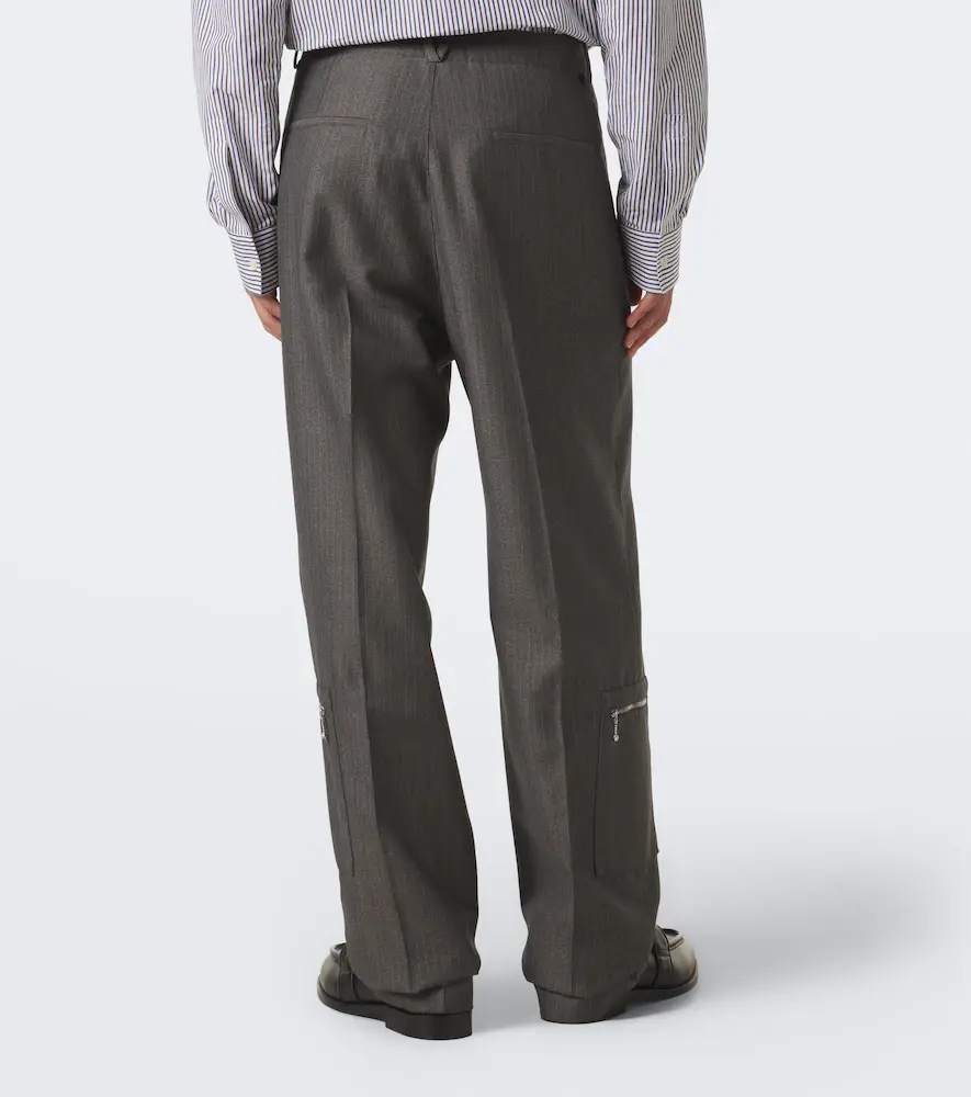 Bottega Veneta Pinstripe wool and mohair wide-leg pants | Thumbnail 5 Bottega Veneta Pinstripe wool and mohair wide-leg pants | Thumbnail 5