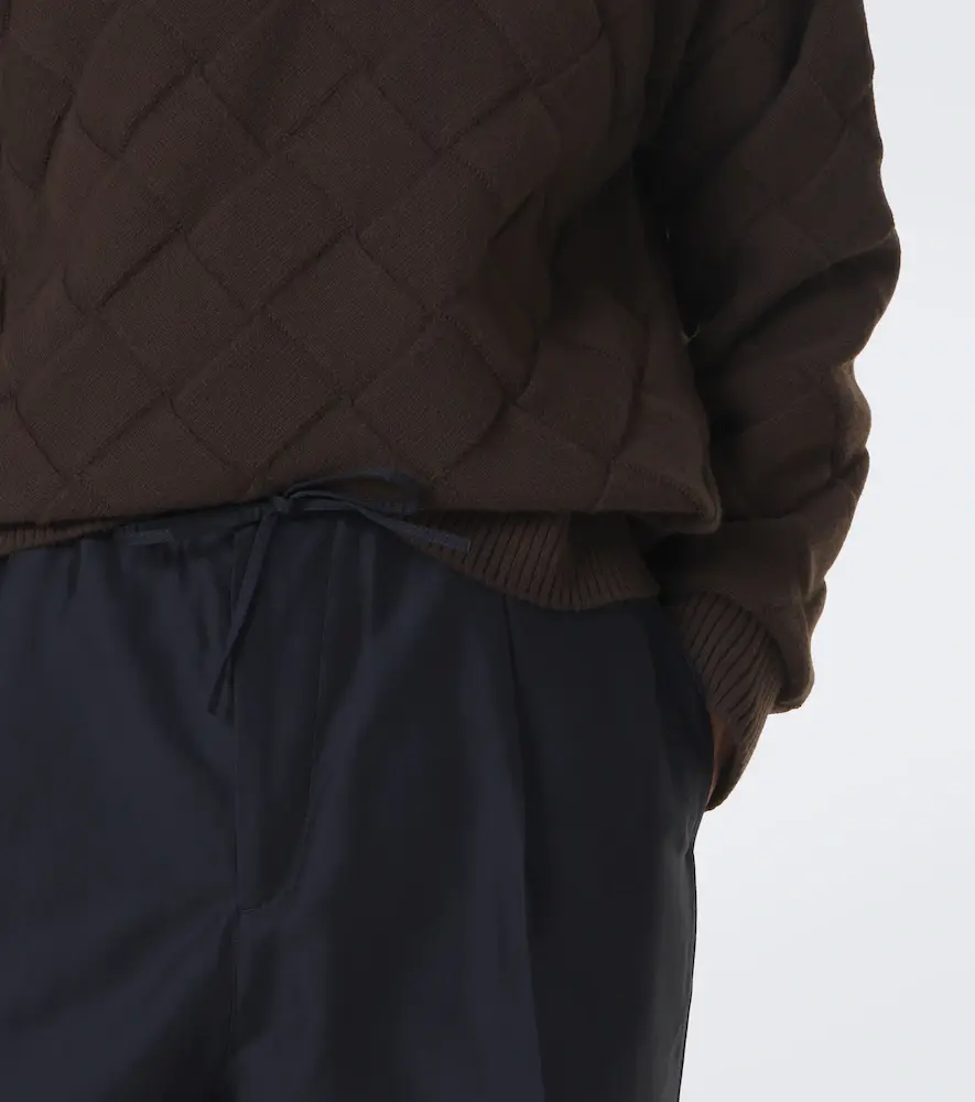 Bottega Veneta Cotton and silk straight pants | Thumbnail 2 Bottega Veneta Cotton and silk straight pants | Thumbnail 2