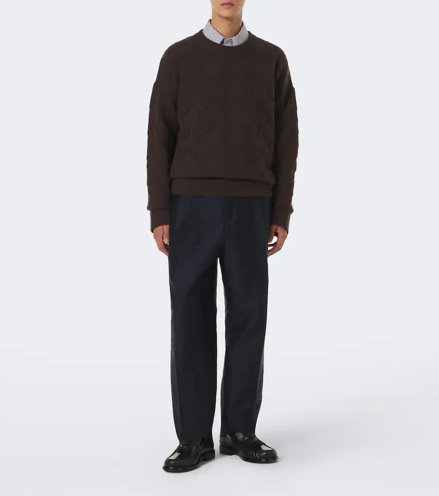 Bottega Veneta Cotton and silk straight pants | Thumbnail 5 Bottega Veneta Cotton and silk straight pants | Thumbnail 5