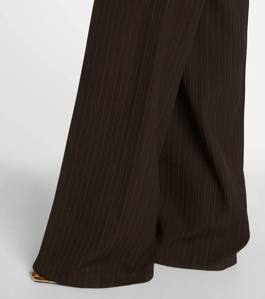 Saint Laurent Pinstripe wool-blend wide-leg pants | Thumbnail 6 Saint Laurent Pinstripe wool-blend wide-leg pants | Thumbnail 6