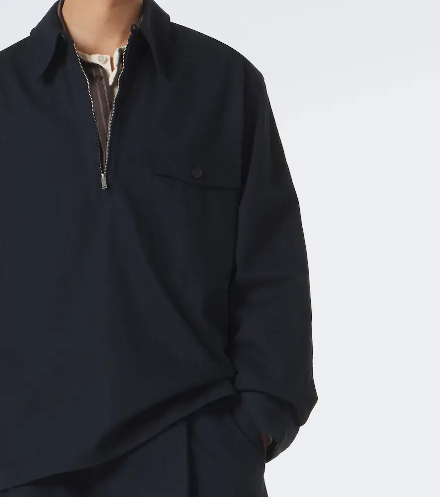 Studio Nicholson Cotton overshirt | Thumbnail 4 Studio Nicholson Cotton overshirt | Thumbnail 4