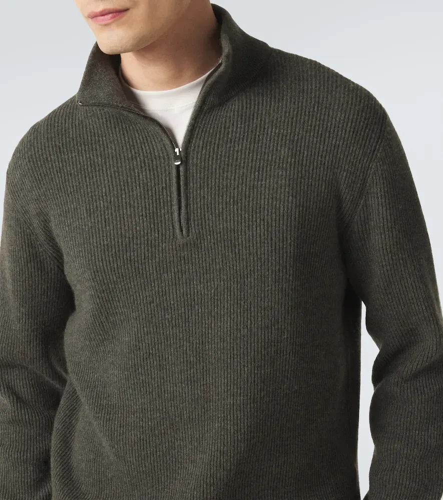 AGNONA Cashmere half-zip sweater | Thumbnail 2