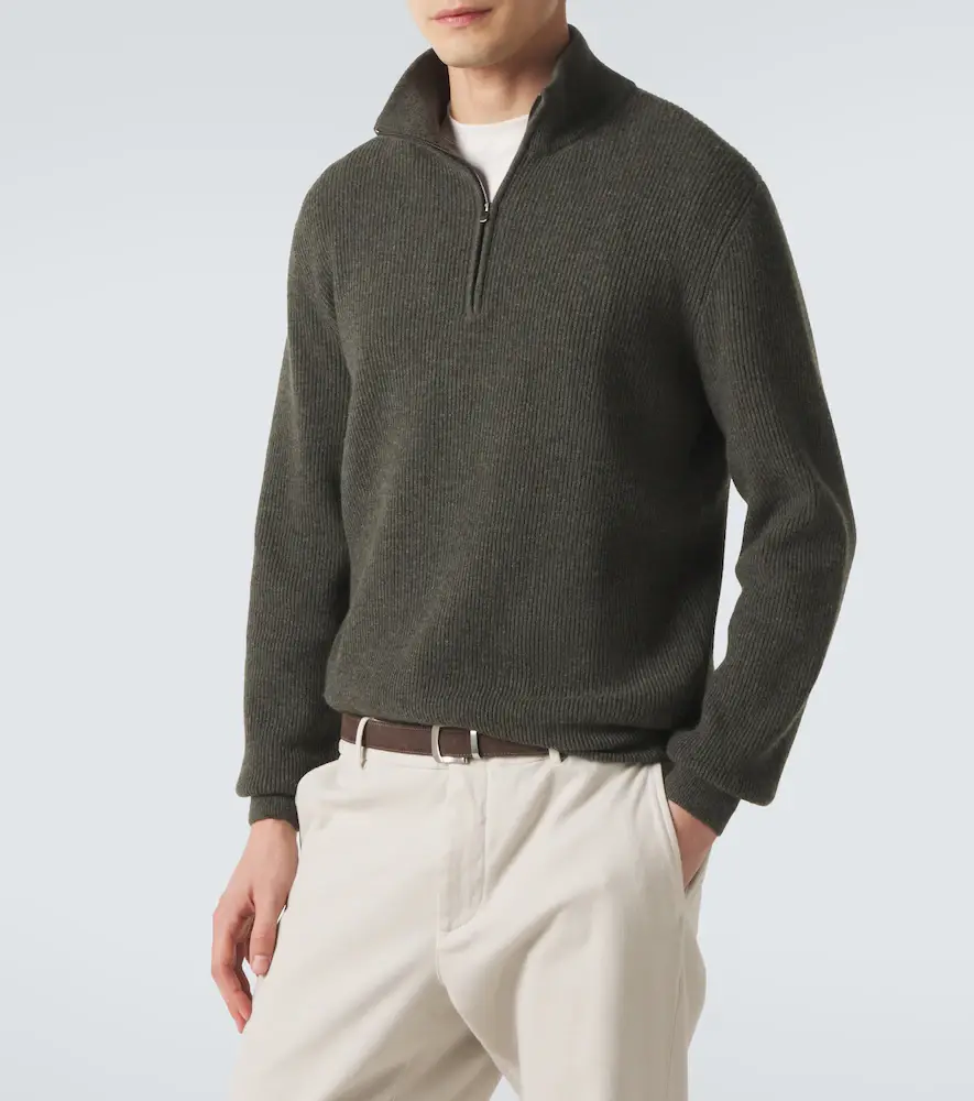 AGNONA Cashmere half-zip sweater | Thumbnail 5