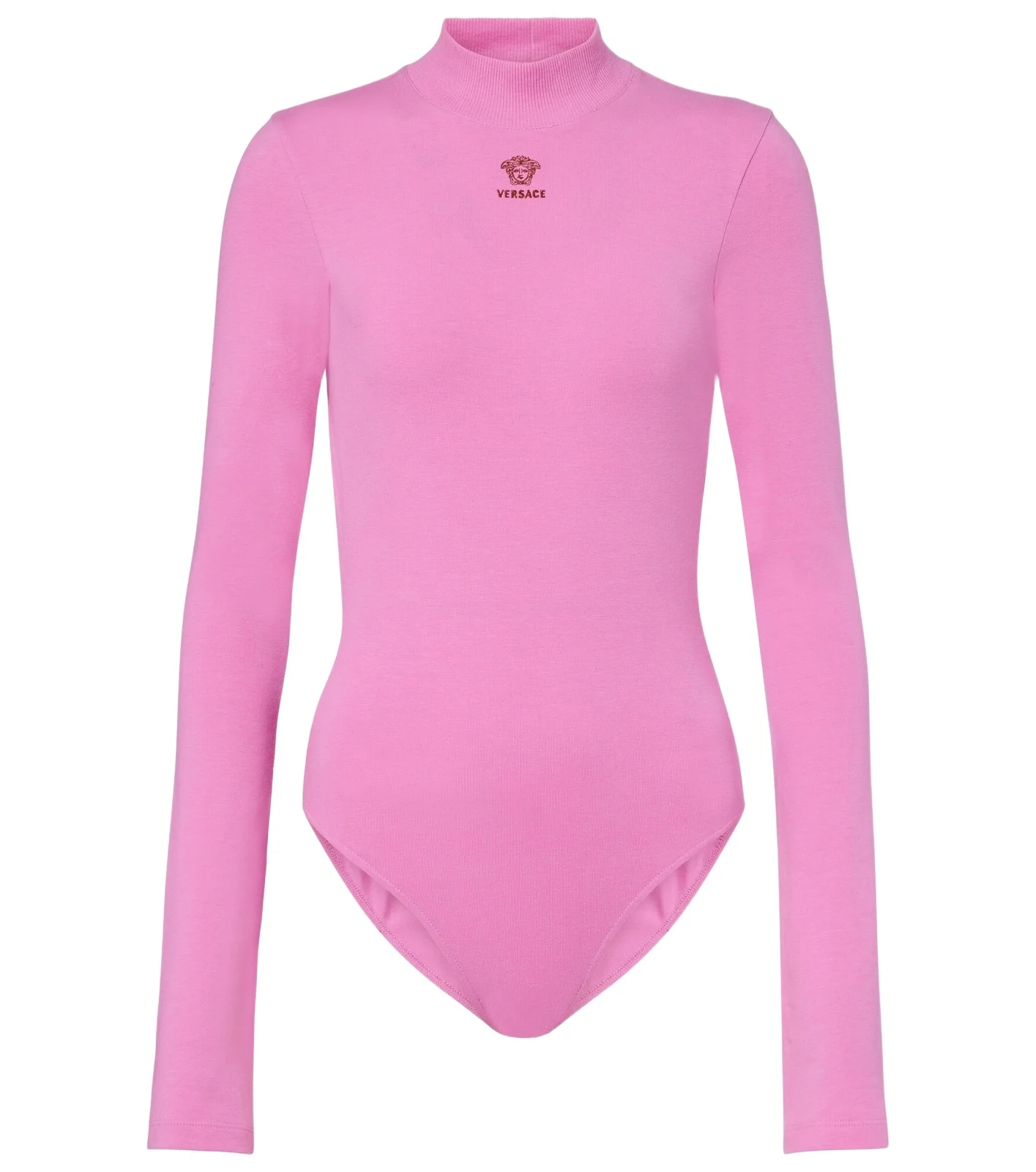 Versace Logo cotton-blend jersey bodysuit