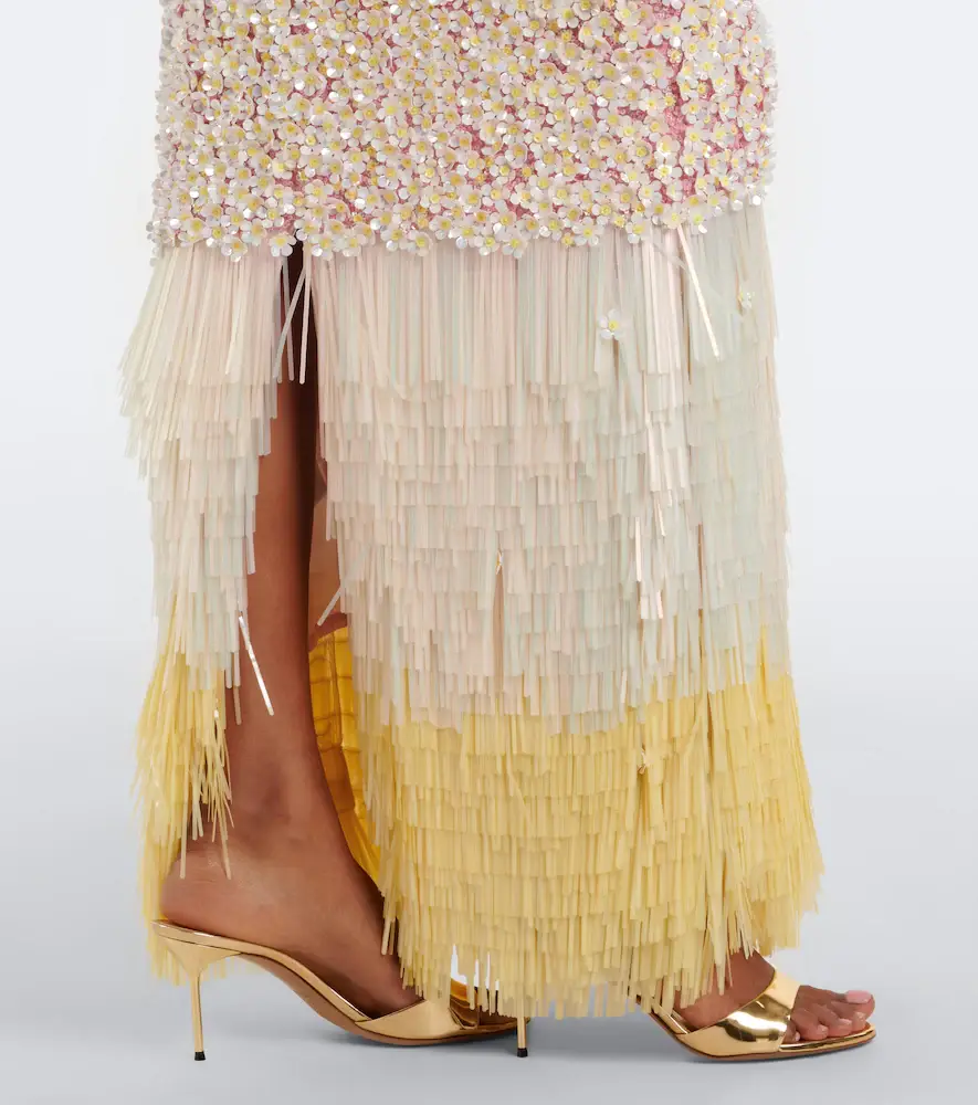 LA FUORI Là Fuori Sunrise Fringe Cascade top and maxi skirt set | Thumbnail 5 LA FUORI Là Fuori Sunrise Fringe Cascade top and maxi skirt set | Thumbnail 5