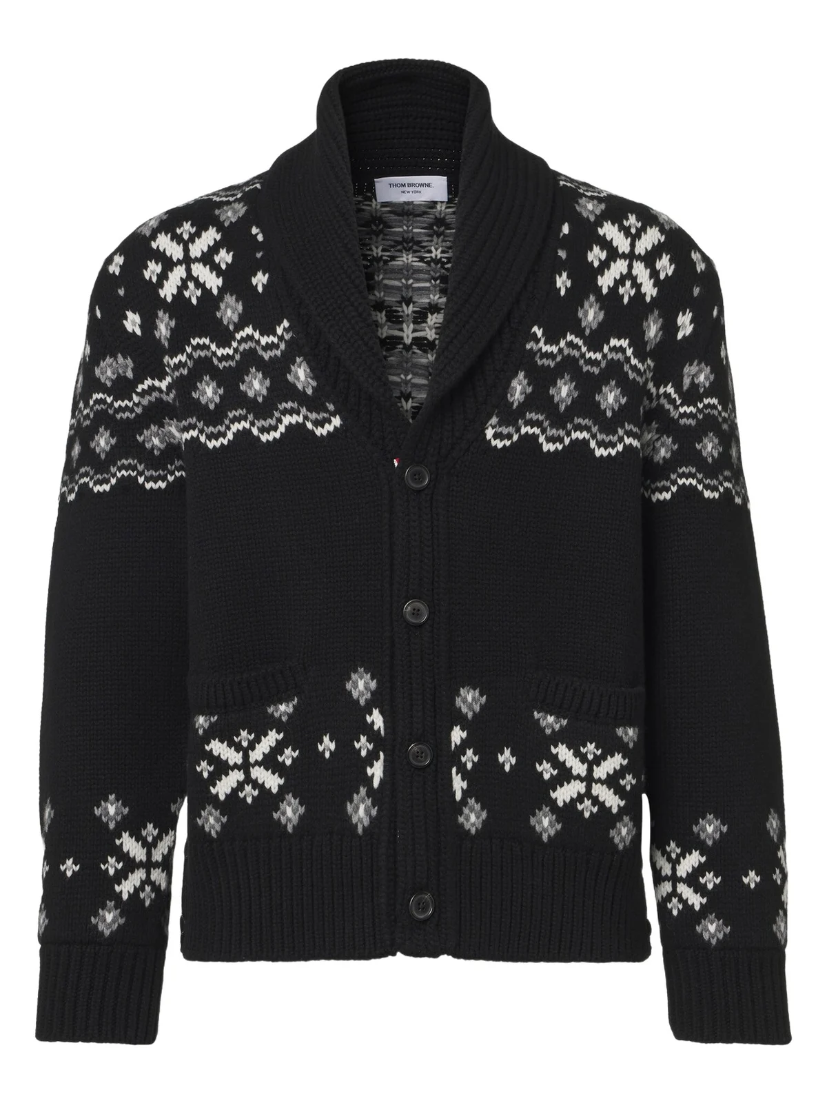 Thom Browne Fair Isle intarsia cashmere cardigan