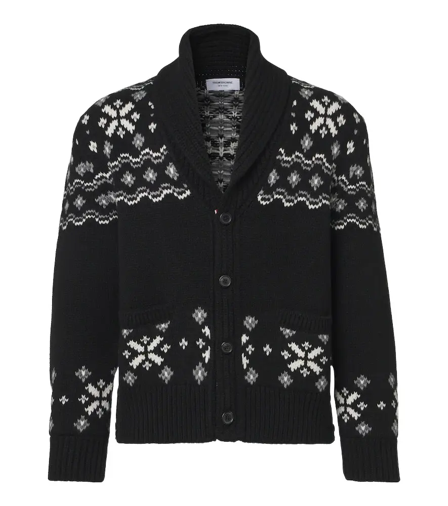 Thom Browne Fair Isle intarsia cashmere cardigan | Image 1 Thom Browne Fair Isle intarsia cashmere cardigan | Image 1
