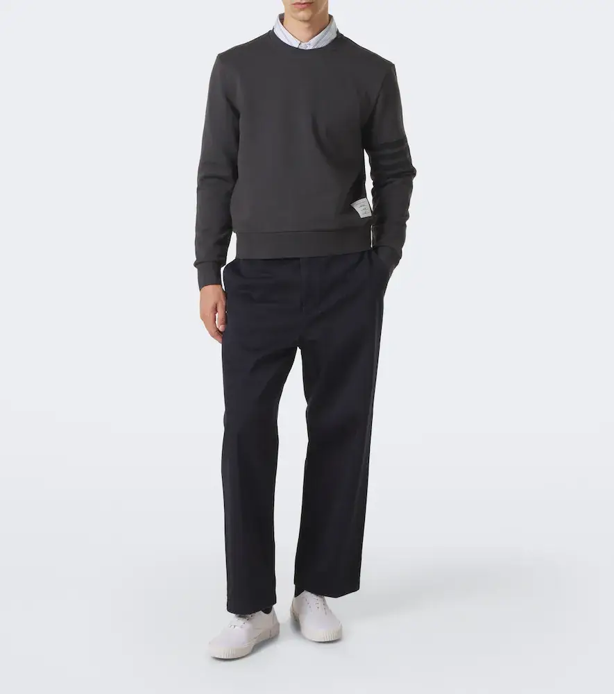 Thom Browne 4-Bar cotton jersey sweatshirt | Thumbnail 3