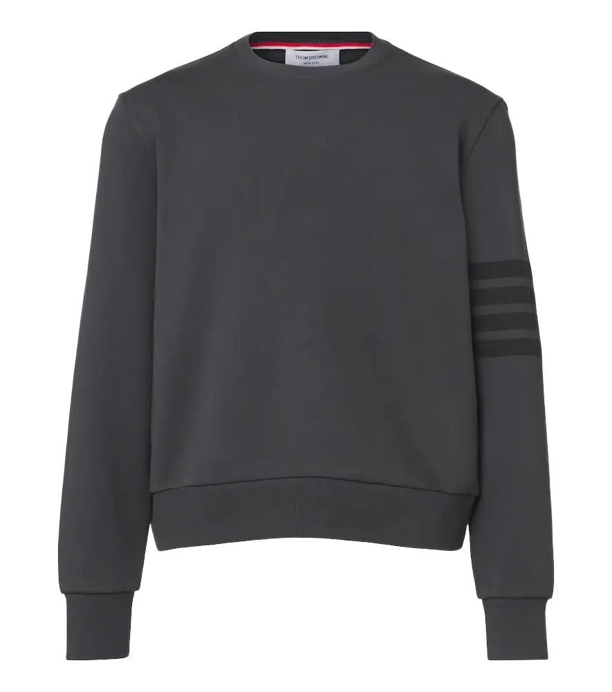Thom Browne 4-Bar cotton jersey sweatshirt | Image 1 Thom Browne 4-Bar cotton jersey sweatshirt | Image 1