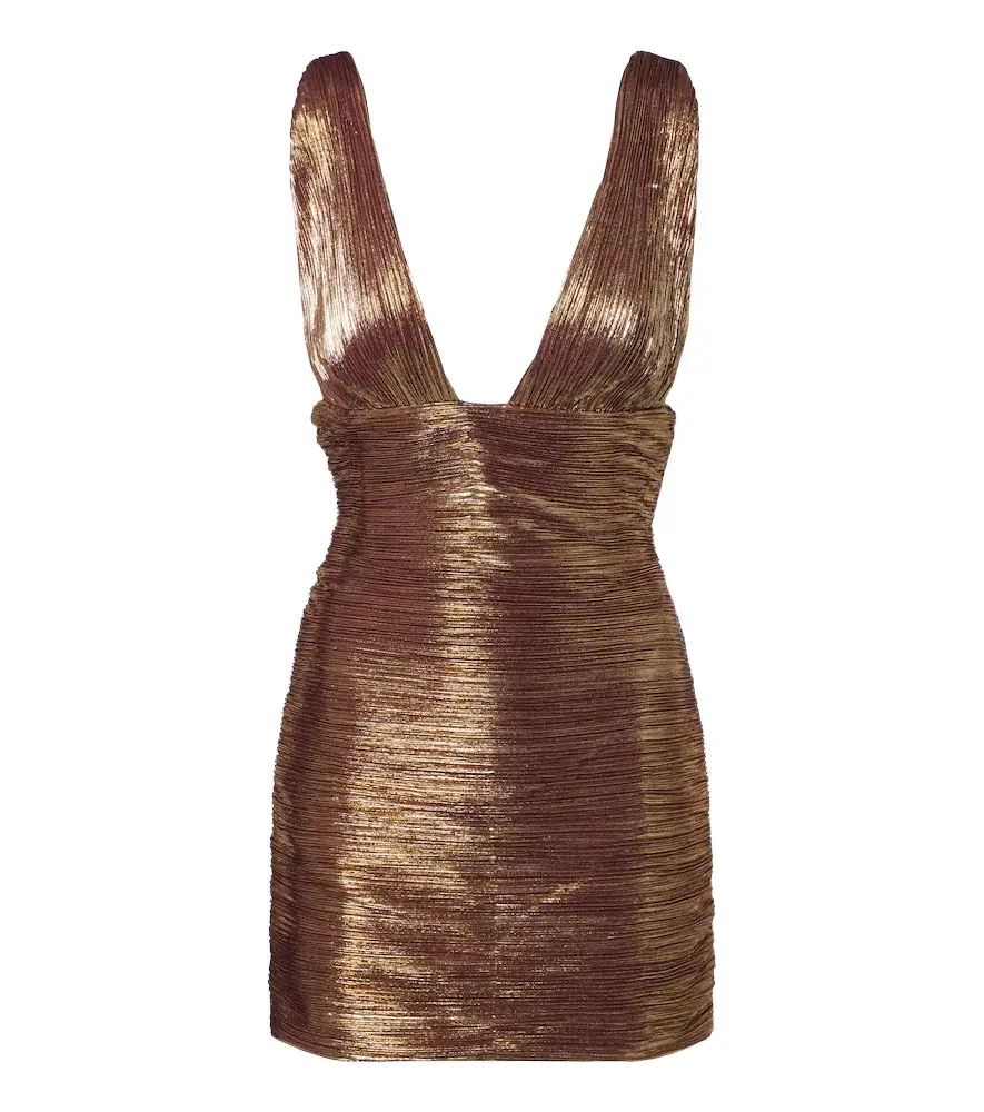 Retrofête Retrofête Mita lamé minidress | Image 1 Retrofête Retrofête Mita lamé minidress | Image 1