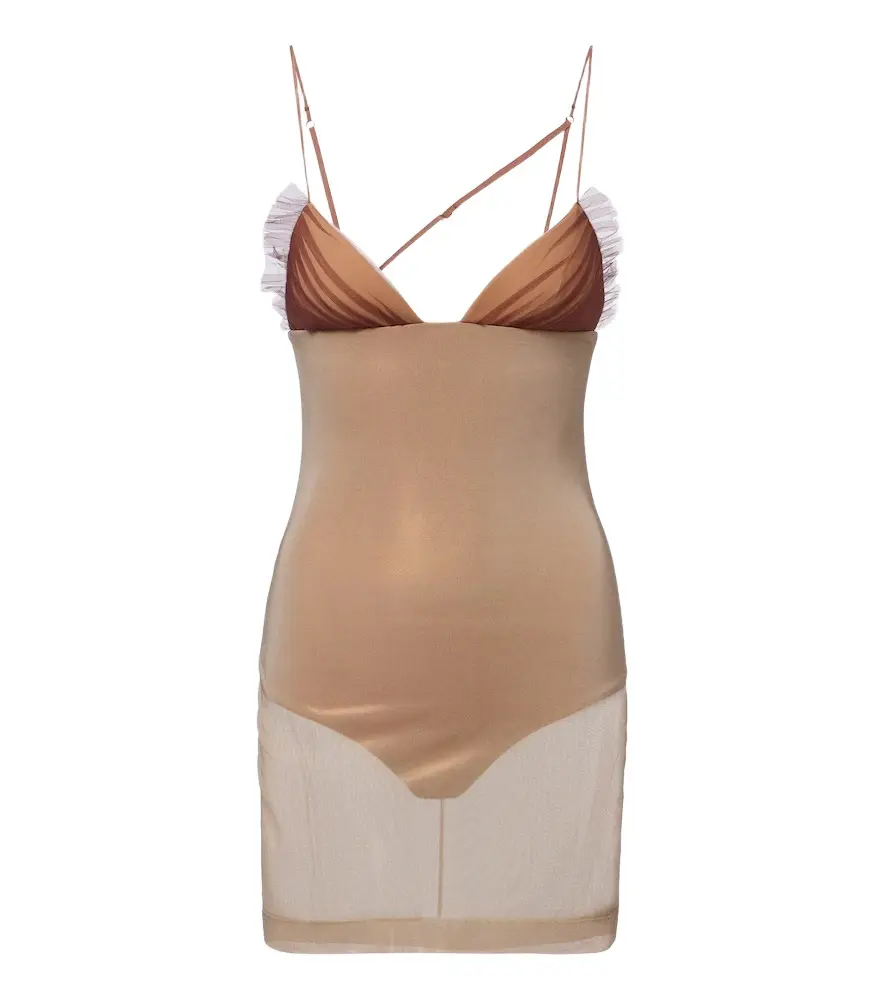 Nensi Dojaka Sheer tulle minidress | Image 1 Nensi Dojaka Sheer tulle minidress | Image 1