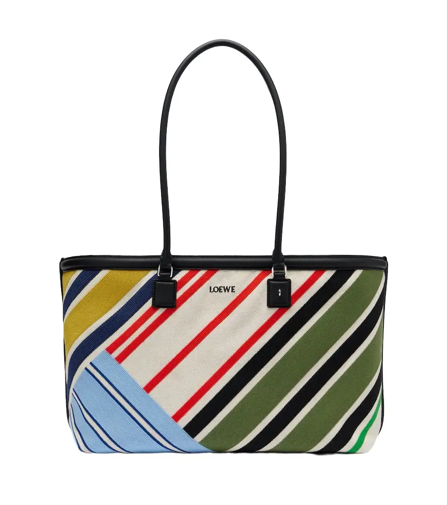 Loewe Verano Large embroidered canvas tote bag | Image 1 Loewe Verano Large embroidered canvas tote bag | Image 1