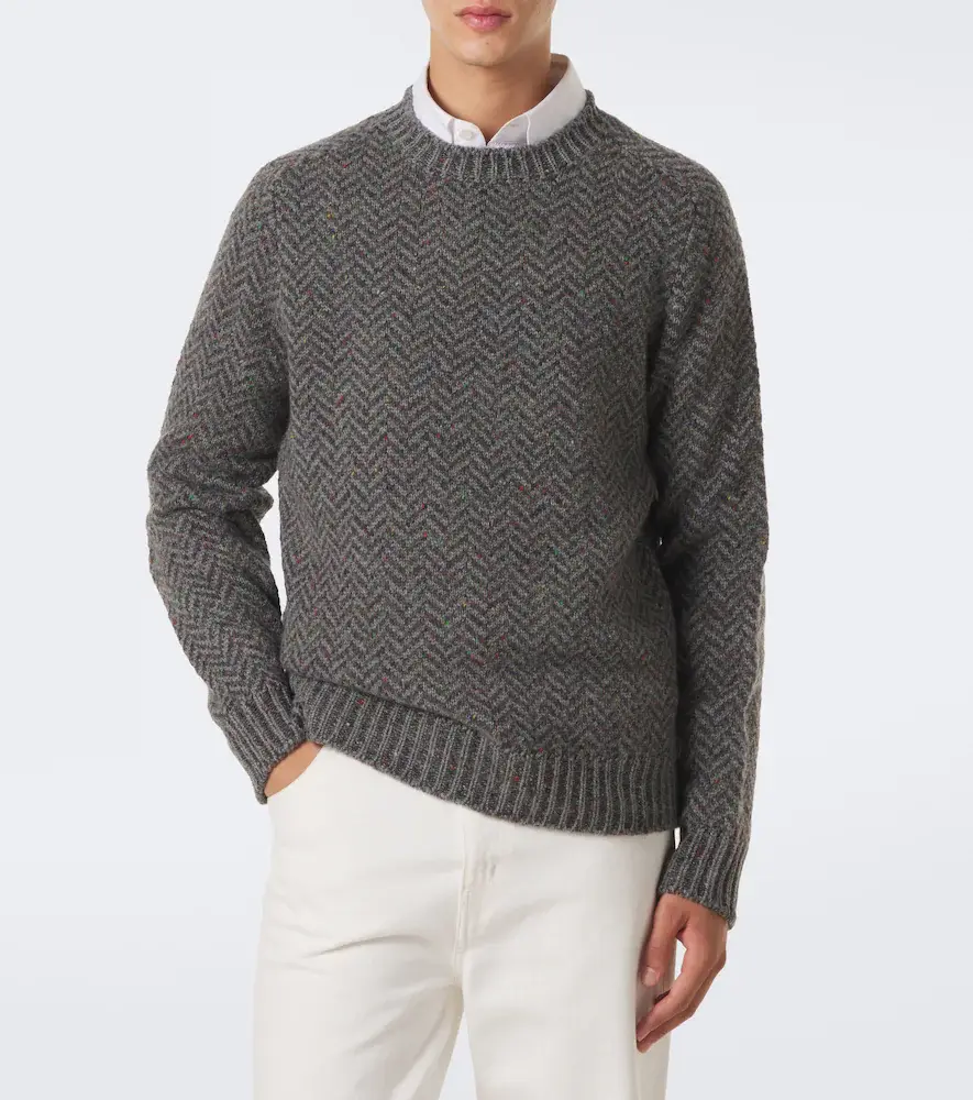 Gabriela Hearst Sermo herringbone cashmere sweater | Thumbnail 2 Gabriela Hearst Sermo herringbone cashmere sweater | Thumbnail 2