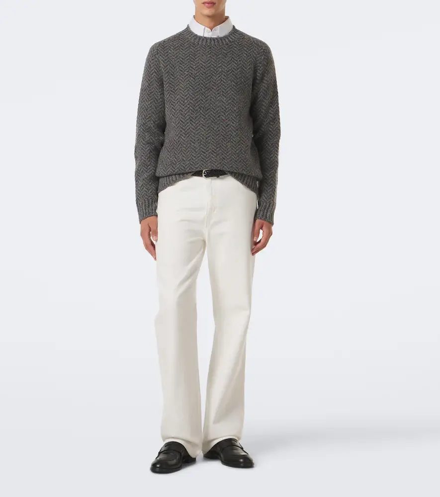 Gabriela Hearst Sermo herringbone cashmere sweater | Thumbnail 5 Gabriela Hearst Sermo herringbone cashmere sweater | Thumbnail 5