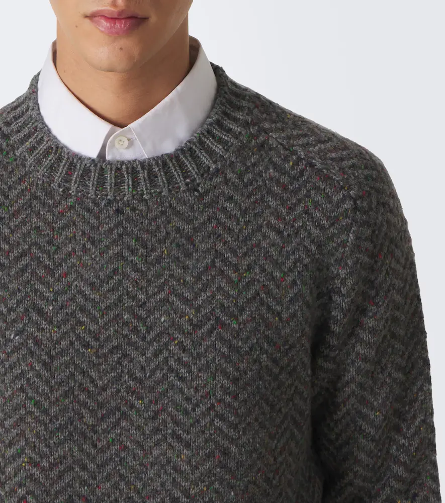 Gabriela Hearst Sermo herringbone cashmere sweater | Thumbnail 6 Gabriela Hearst Sermo herringbone cashmere sweater | Thumbnail 6