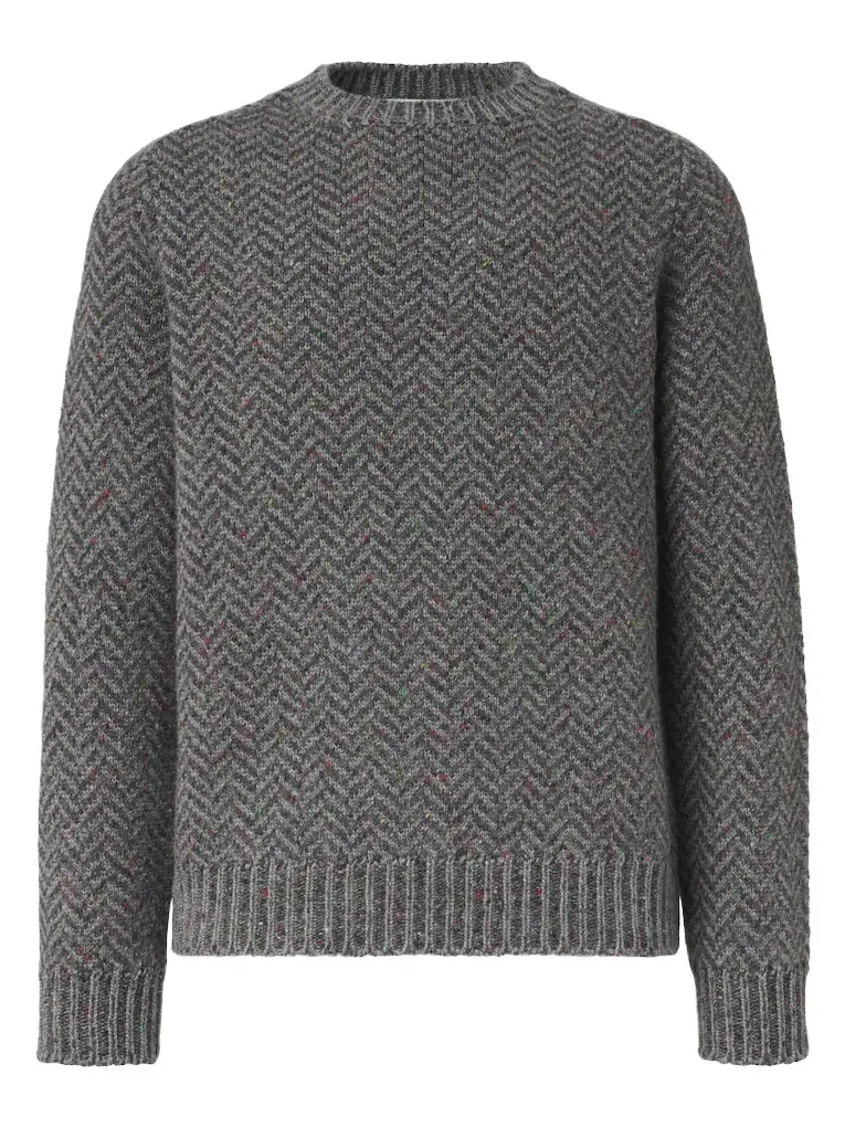 Sermo herringbone cashmere sweater