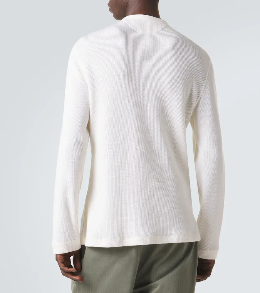 Brunello Cucinelli Waffle-knit cotton and cashmere Henley shirt | Thumbnail 5 Brunello Cucinelli Waffle-knit cotton and cashmere Henley shirt | Thumbnail 5