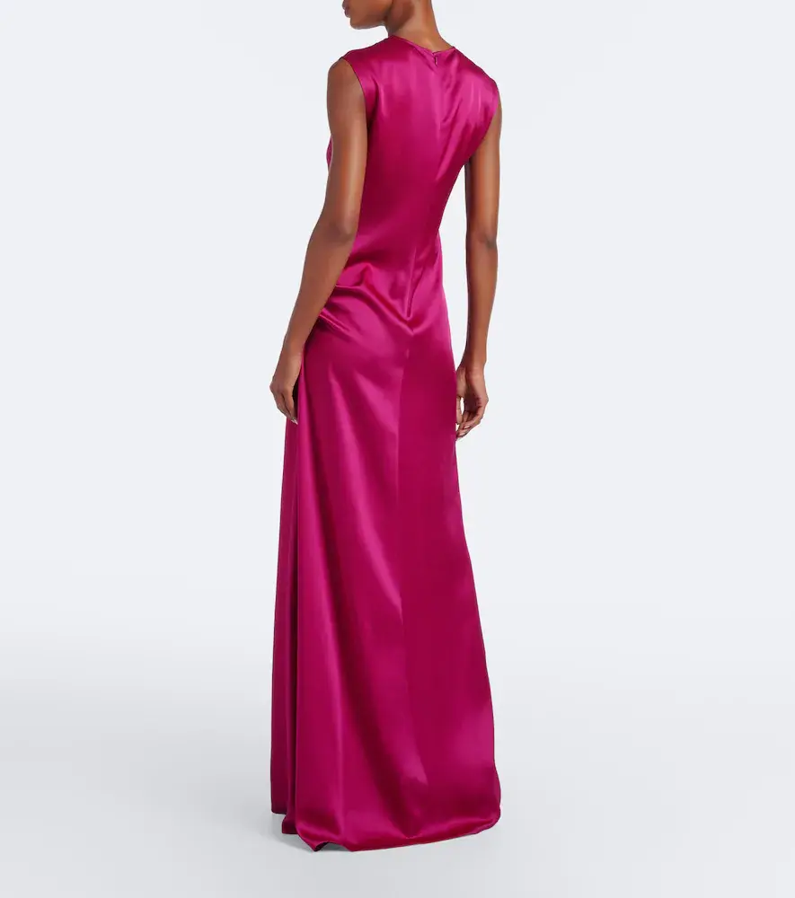 Stella McCartney Draped satin maxi dress | Thumbnail 2