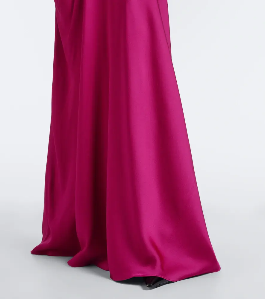 Stella McCartney Draped satin maxi dress | Thumbnail 5