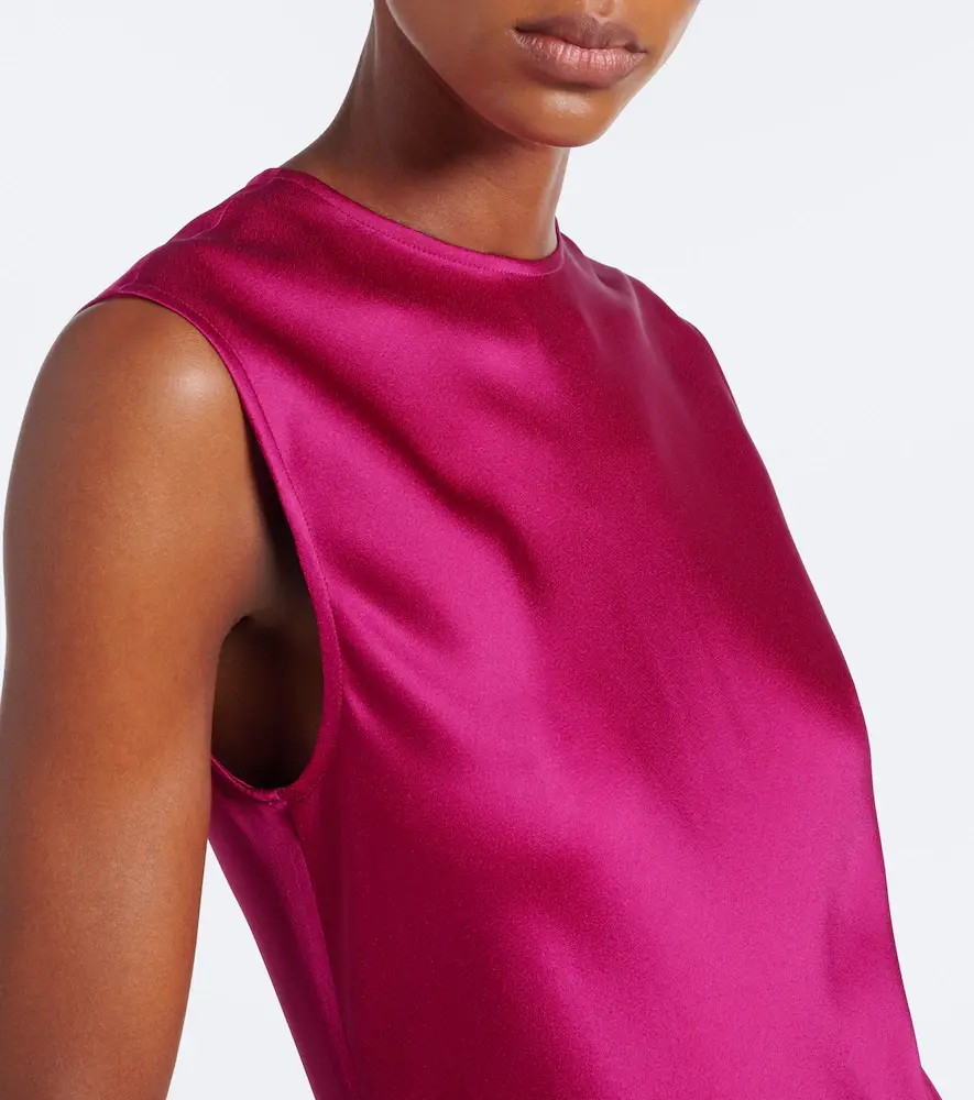 Stella McCartney Draped satin maxi dress | Thumbnail 6