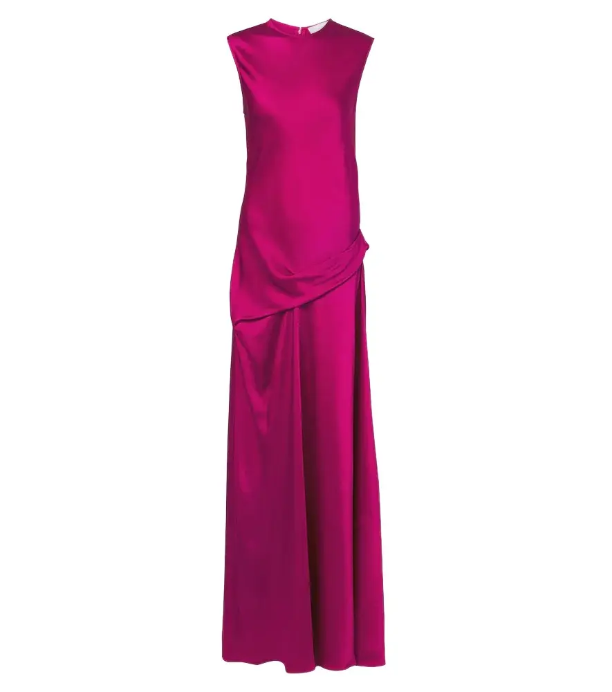 Stella McCartney Draped satin maxi dress | Image 1 Stella McCartney Draped satin maxi dress | Image 1
