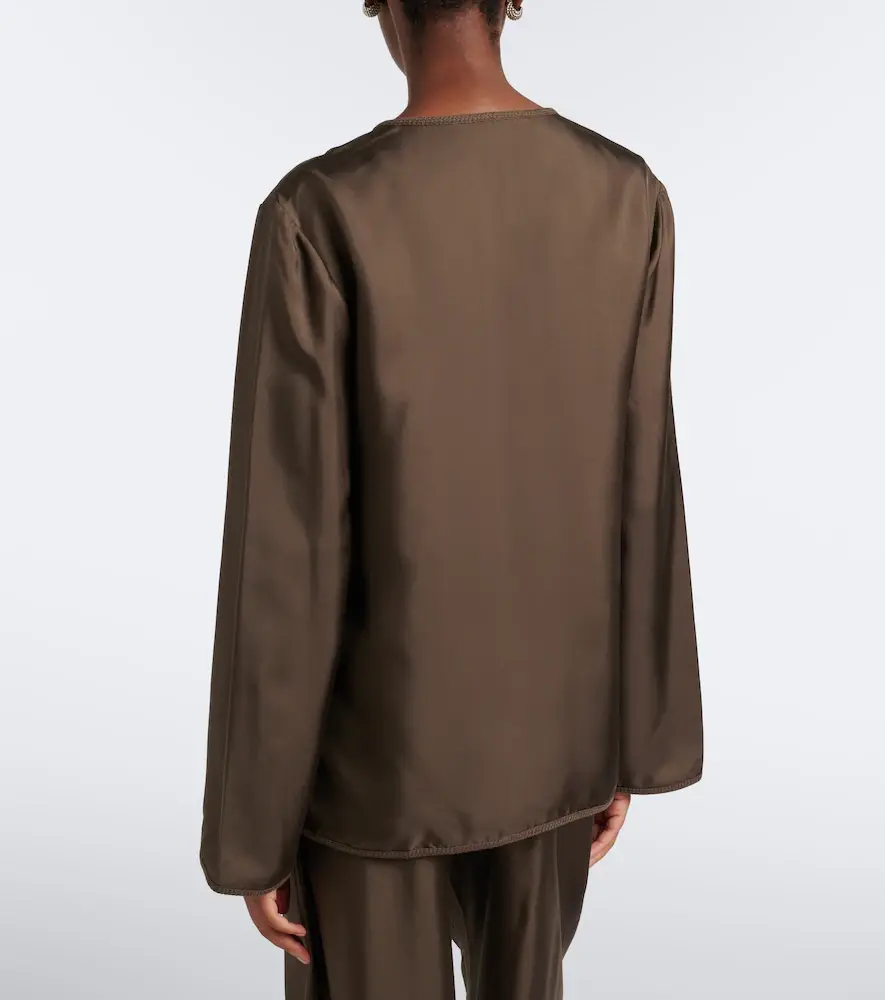 RÓHE Róhe Oversized silk blouse | Thumbnail 4 RÓHE Róhe Oversized silk blouse | Thumbnail 4