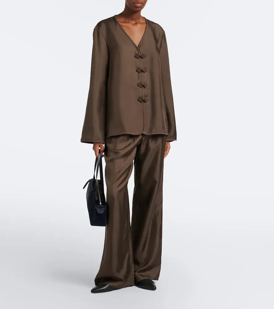 RÓHE Róhe Silk wide-leg pants | Thumbnail 3 RÓHE Róhe Silk wide-leg pants | Thumbnail 3