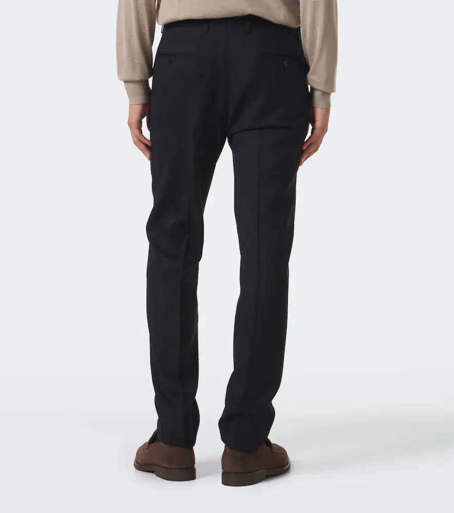 Zegna Wool slim pants | Thumbnail 5 Zegna Wool slim pants | Thumbnail 5