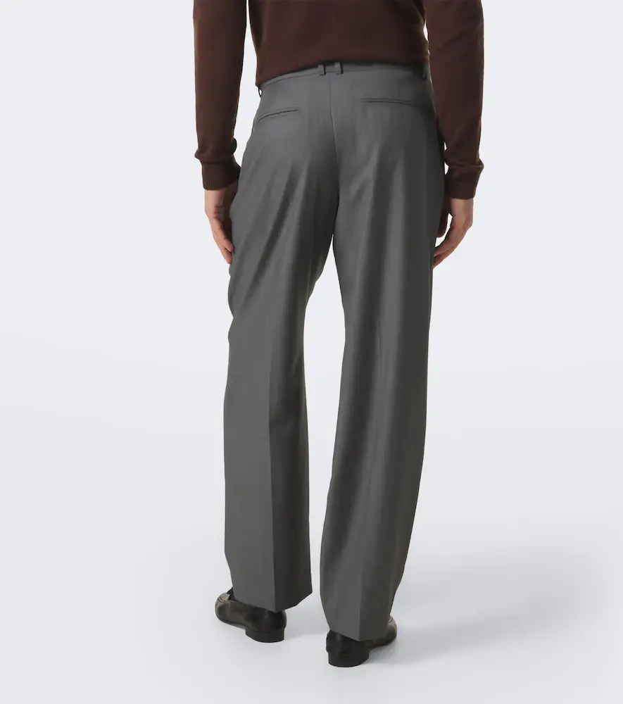The Row Tavel virgin wool mouliné suit pants | Thumbnail 4