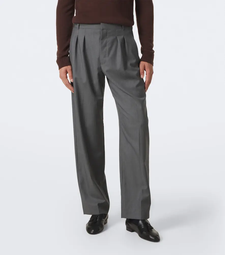 The Row Tavel virgin wool mouliné suit pants | Thumbnail 5