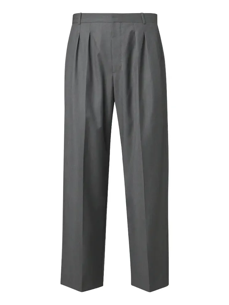 Tavel virgin wool mouliné suit pants
