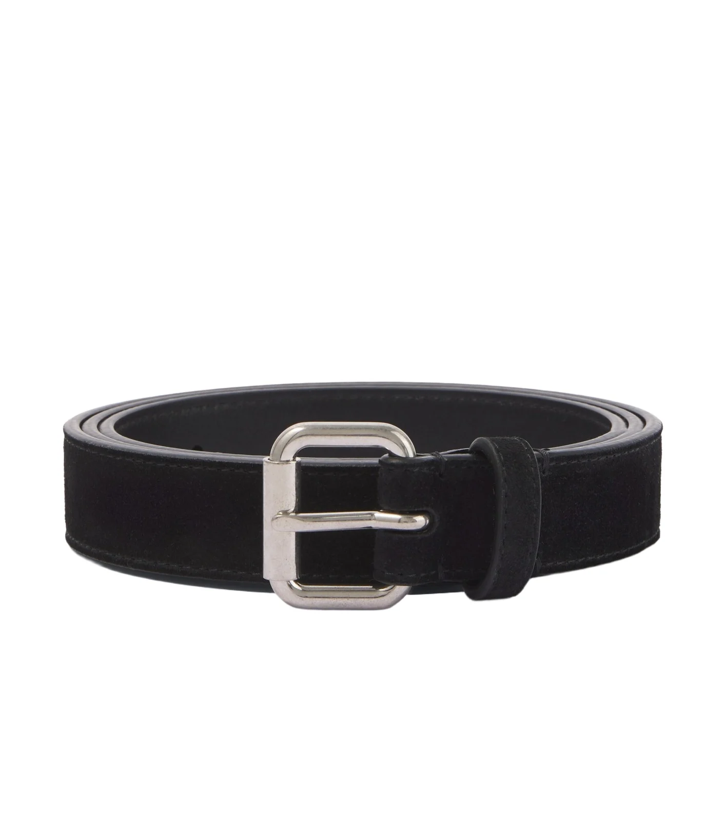 The Row Geo suede belt