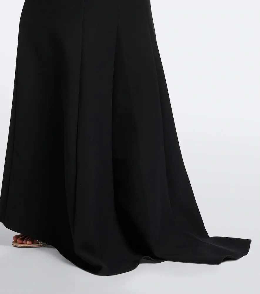 Safiyaa Lark embellished halterneck crêpe gown | Thumbnail 4 Safiyaa Lark embellished halterneck crêpe gown | Thumbnail 4