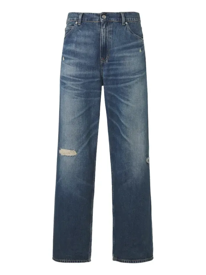 Our Legacy Vast Cut distressed wide-leg jeans