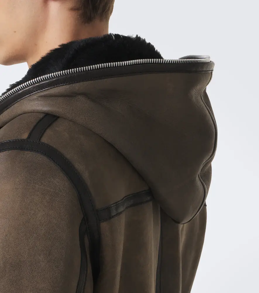 Our Legacy Hooded shearling-lined leather jacket | Thumbnail 2 Our Legacy Hooded shearling-lined leather jacket | Thumbnail 2