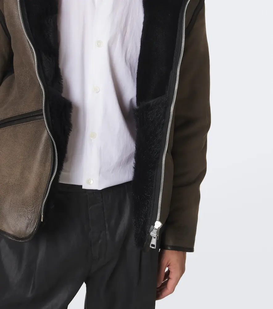 Our Legacy Hooded shearling-lined leather jacket | Thumbnail 3 Our Legacy Hooded shearling-lined leather jacket | Thumbnail 3