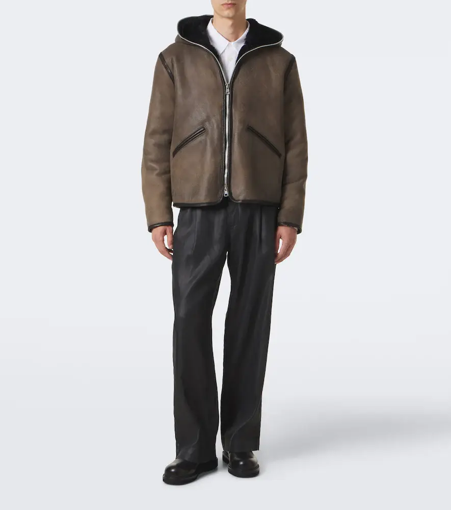 Our Legacy Hooded shearling-lined leather jacket | Thumbnail 5 Our Legacy Hooded shearling-lined leather jacket | Thumbnail 5