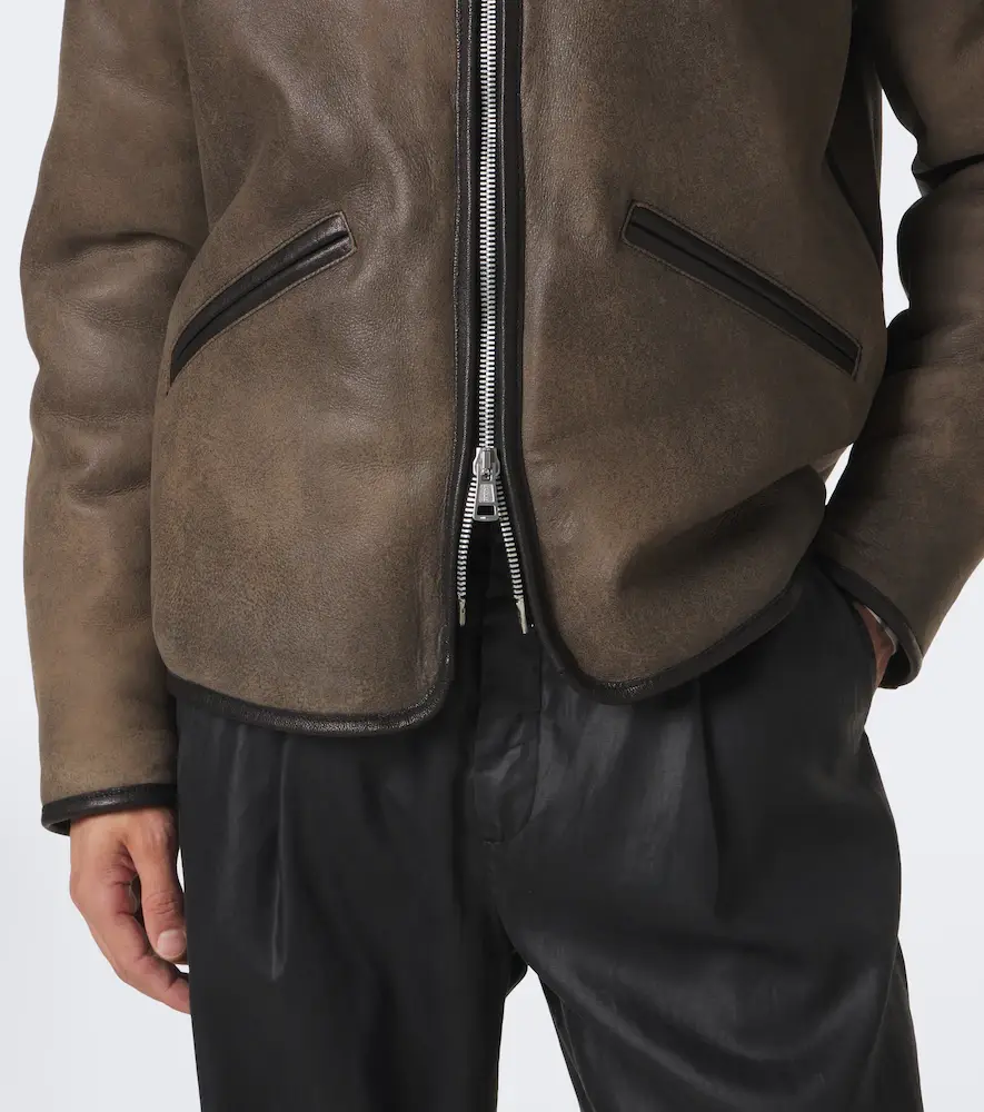 Our Legacy Hooded shearling-lined leather jacket | Thumbnail 7 Our Legacy Hooded shearling-lined leather jacket | Thumbnail 7