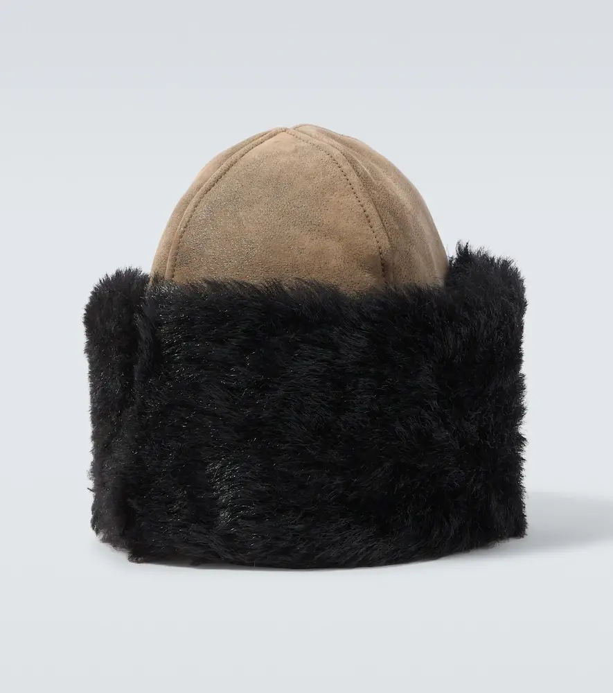 Our Legacy Blizzard leather and shearling hat | Thumbnail 2 Our Legacy Blizzard leather and shearling hat | Thumbnail 2