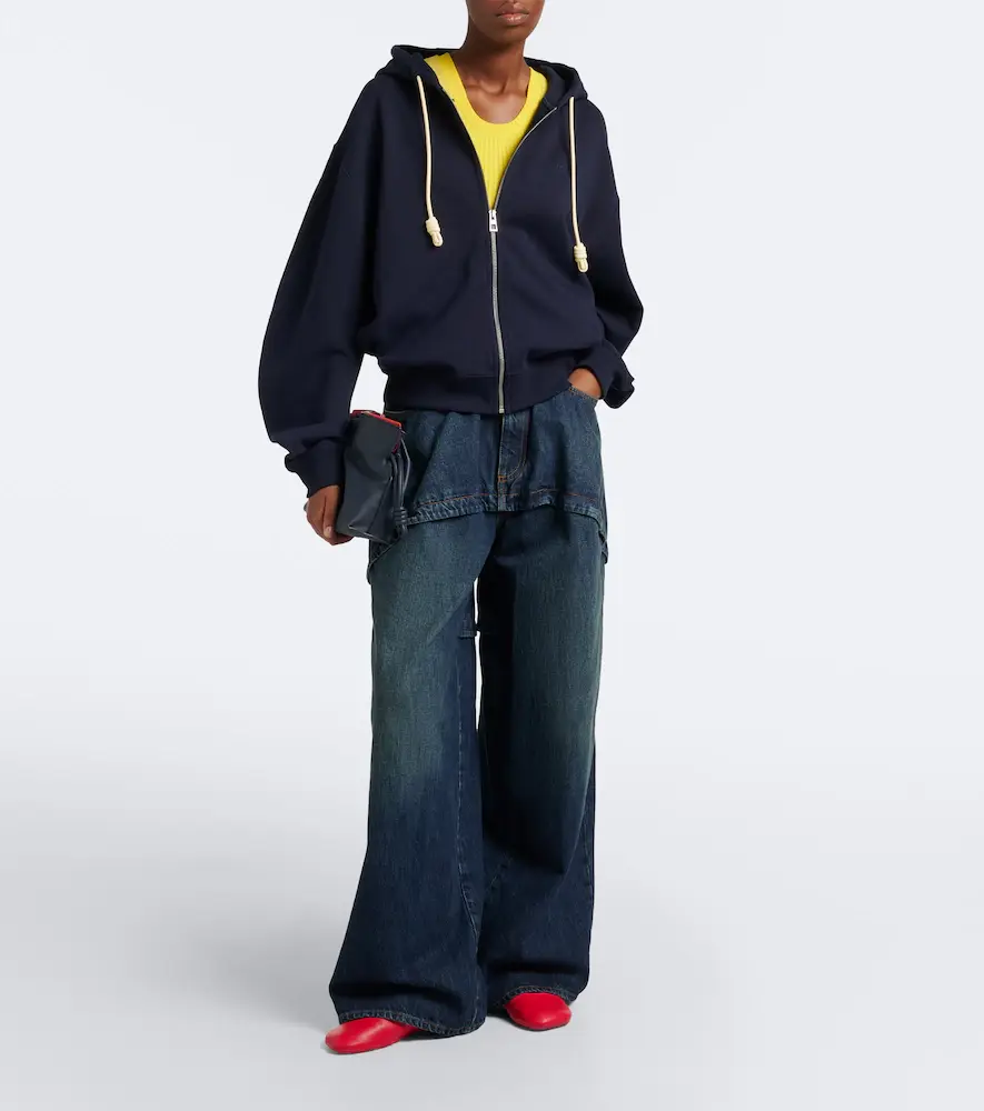 Loewe Flamenco cotton fleece zip-up hoodie | Thumbnail 2 Loewe Flamenco cotton fleece zip-up hoodie | Thumbnail 2