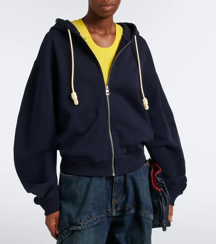 Loewe Flamenco cotton fleece zip-up hoodie | Thumbnail 4 Loewe Flamenco cotton fleece zip-up hoodie | Thumbnail 4