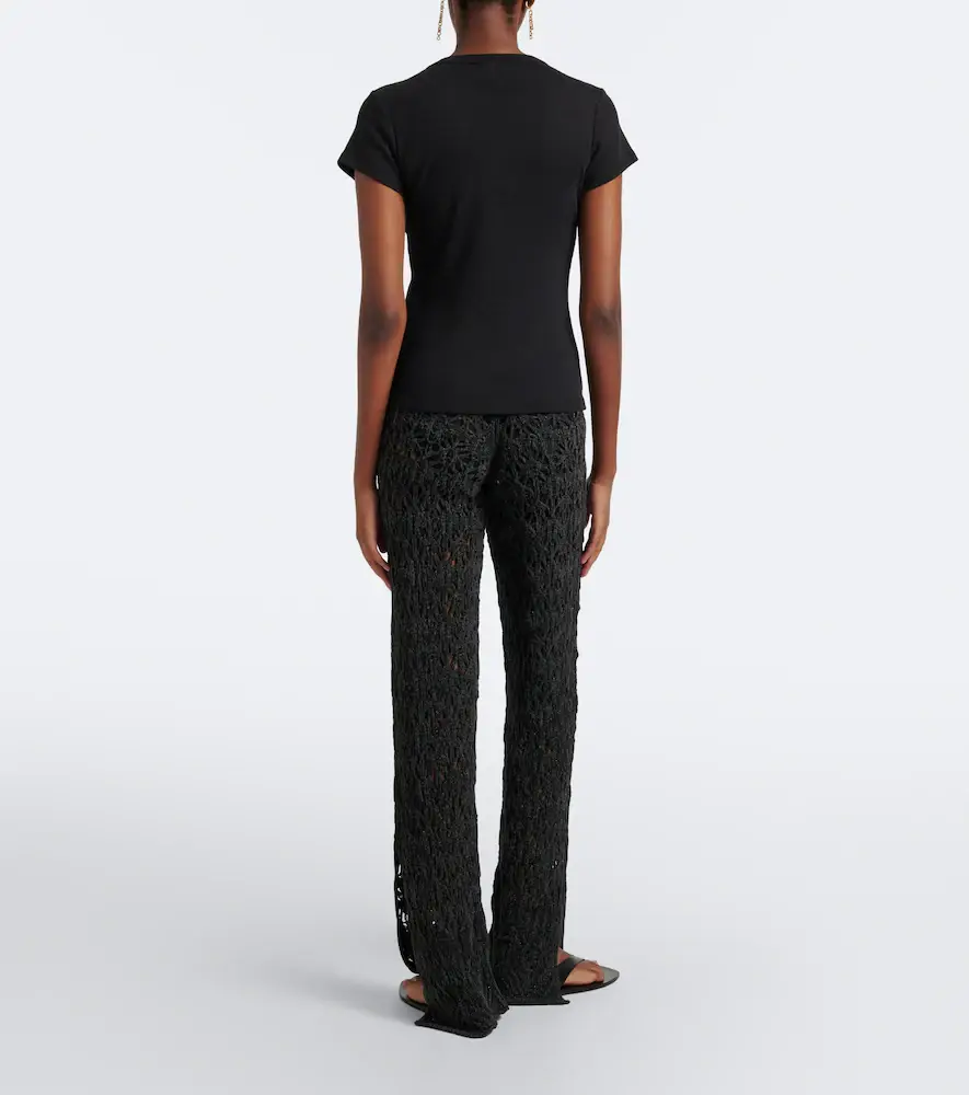 Alanui Time To Shine open-knit wide-leg pants | Thumbnail 4 Alanui Time To Shine open-knit wide-leg pants | Thumbnail 4