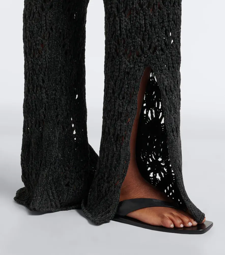 Alanui Time To Shine open-knit wide-leg pants | Thumbnail 5 Alanui Time To Shine open-knit wide-leg pants | Thumbnail 5