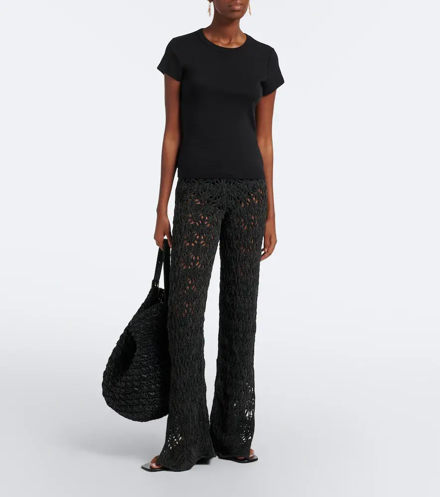 Alanui Time To Shine open-knit wide-leg pants | Thumbnail 6 Alanui Time To Shine open-knit wide-leg pants | Thumbnail 6