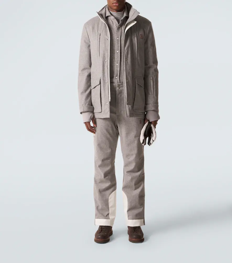 Brunello Cucinelli Cashmere and cotton-blend shirt | Thumbnail 3