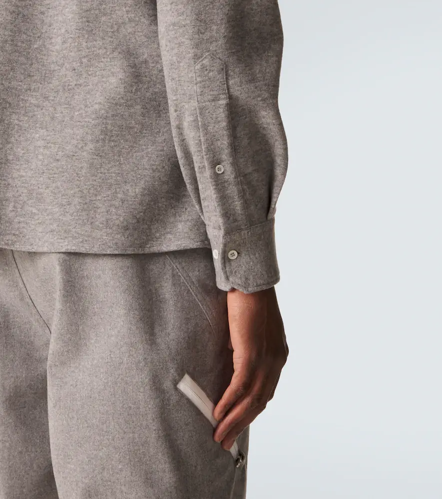 Brunello Cucinelli Cashmere and cotton-blend shirt | Thumbnail 7