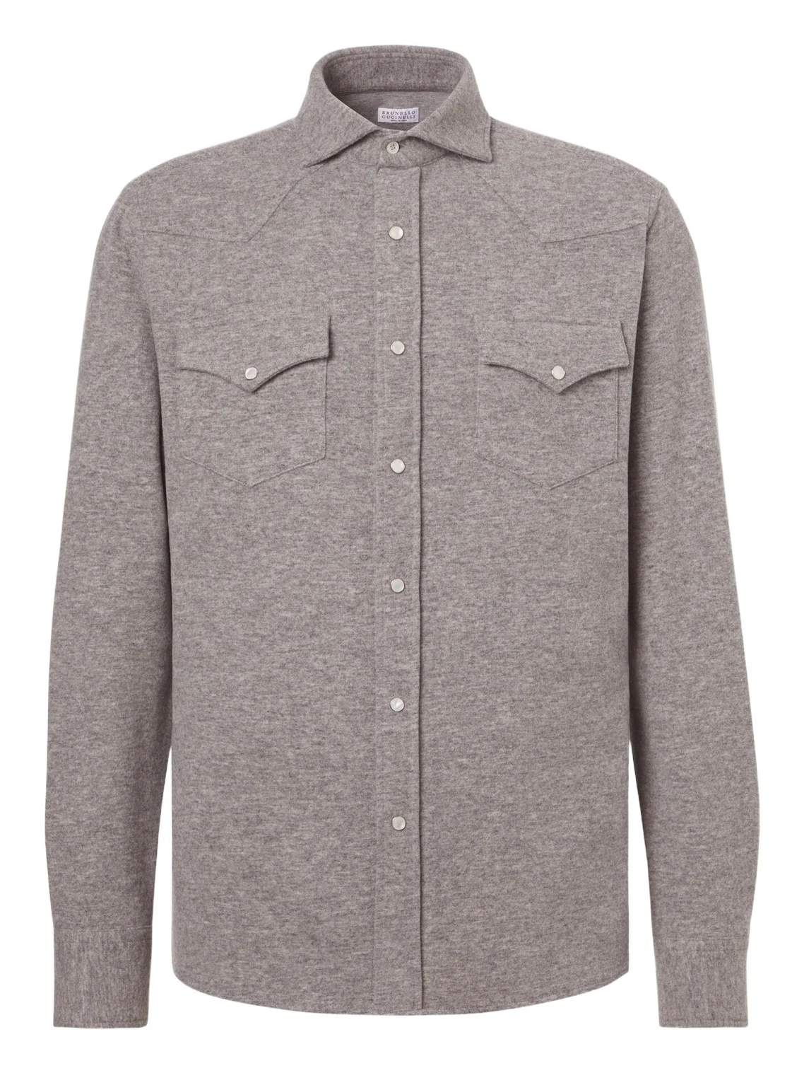 Brunello Cucinelli Cashmere and cotton-blend shirt